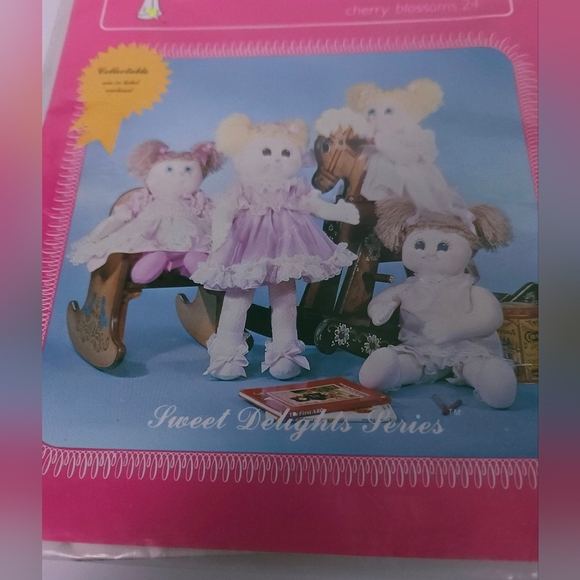 VTG 1983 Daisymae Dolls Cherry Blossoms Original Doll Clothes Pattern NOS - Picture 2 of 8